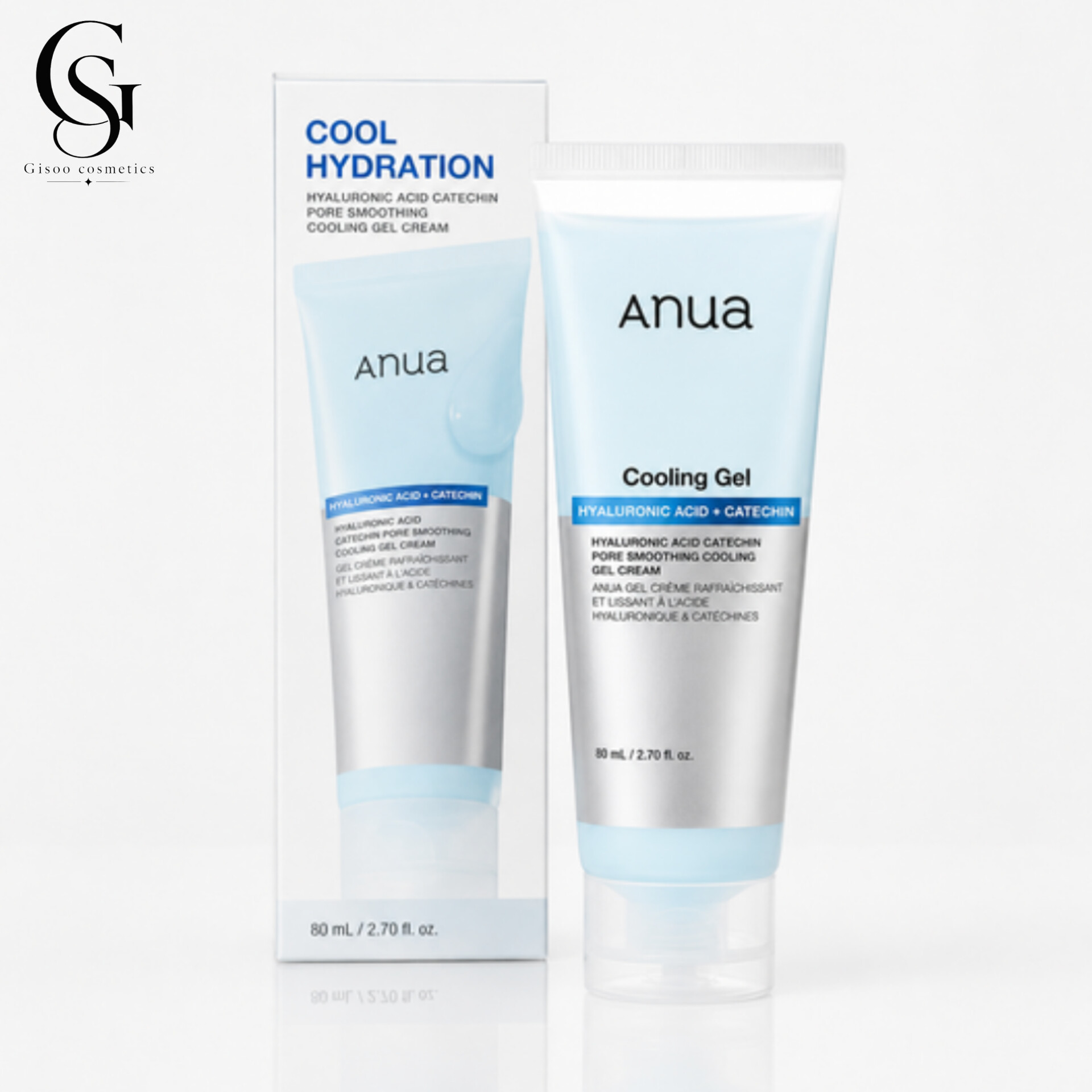 ژل کرم آبرسان و خنک‌کننده آنوا Anua Cooling Gel حجم 80 میلی‌لیتر