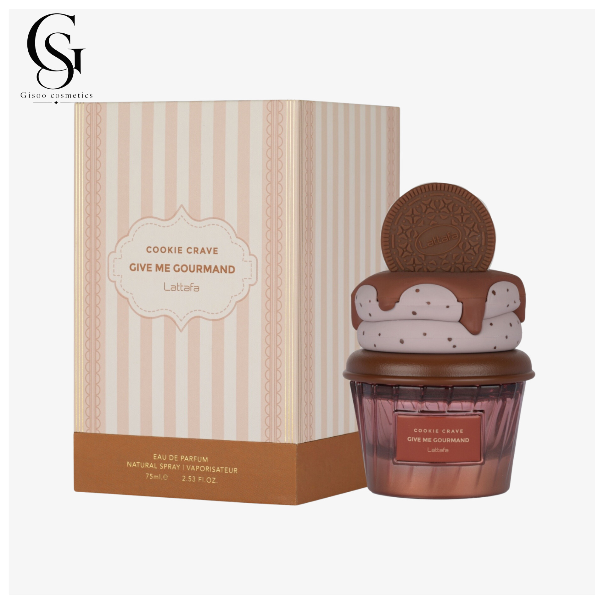 ادکلن لطافه کوکی کریو ۷۵ میلی‌لیتر Lattafa Give Me Gourmand Cookie Crave Eau de Parfum