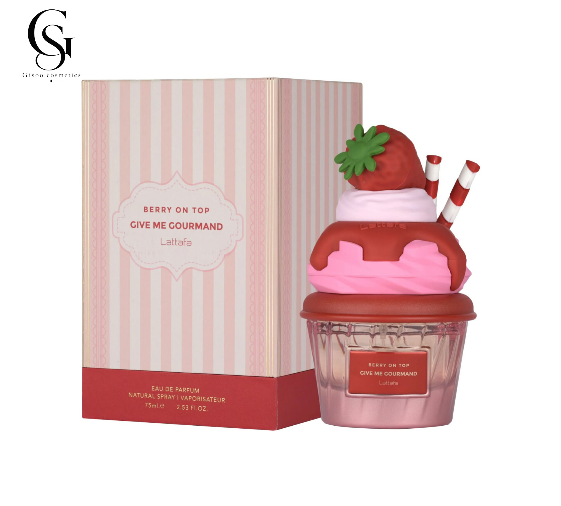 ادکلن بری آن تاپ گیو می گورماند لطافه ۷۵ میلی‌لیتر Lattafa Give Me Gourmand Berry on Top Eau de Parfum